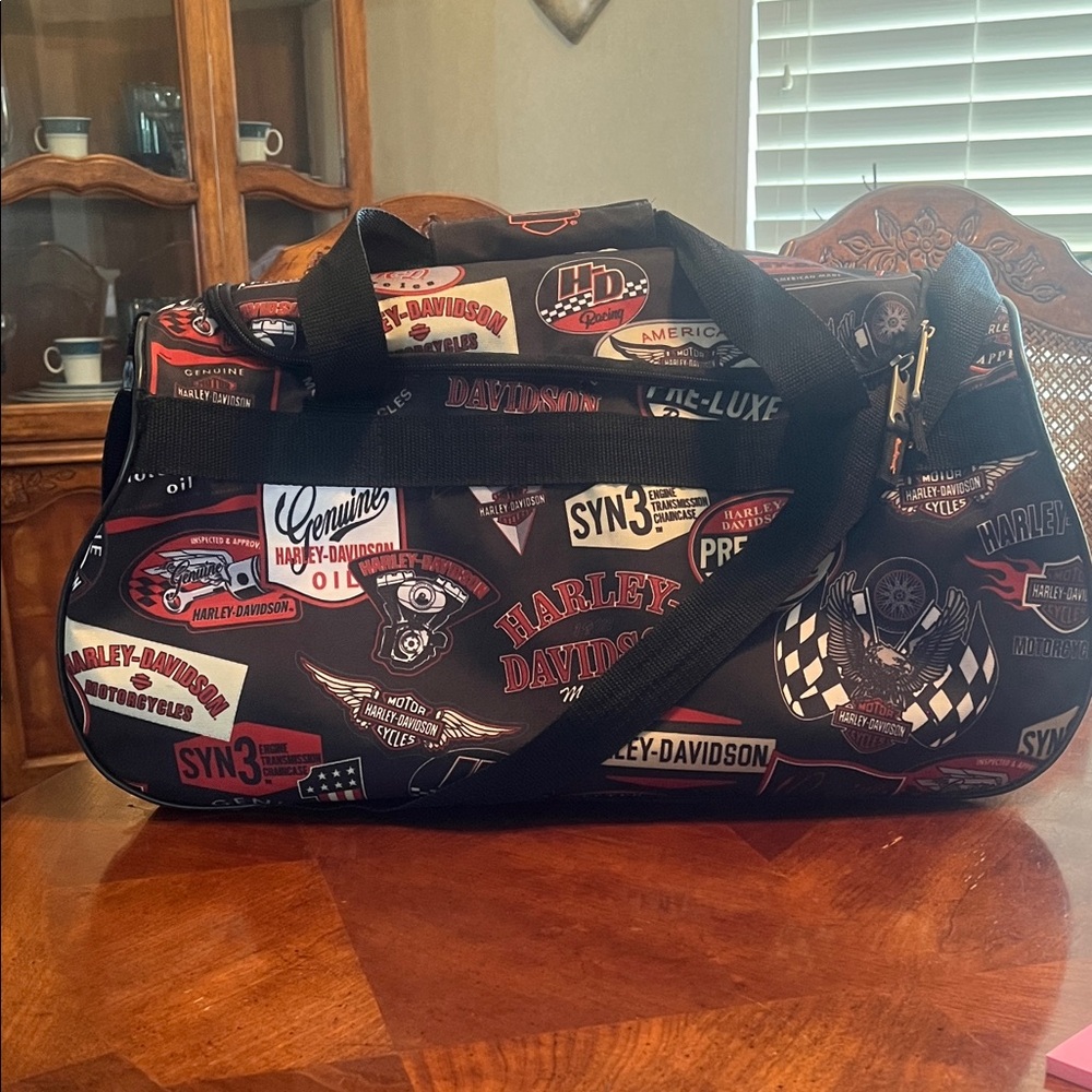 Harley-Davidson Multi-Color Graphic Duffel Bag